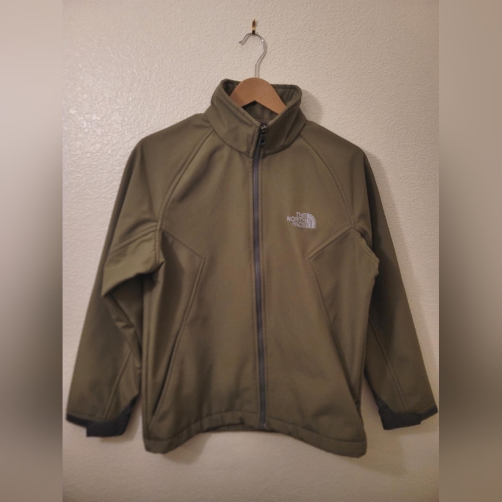 Green Mens small soft shell The North Face Flight series jacket